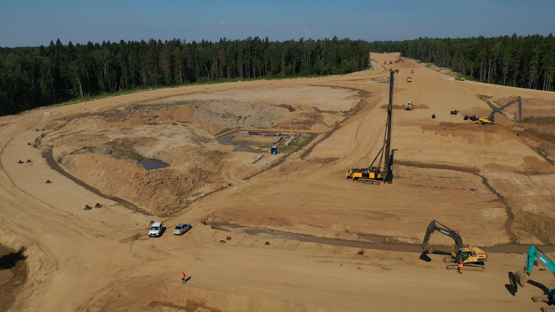 хорда, мытищи, дорога,видео с коптера,