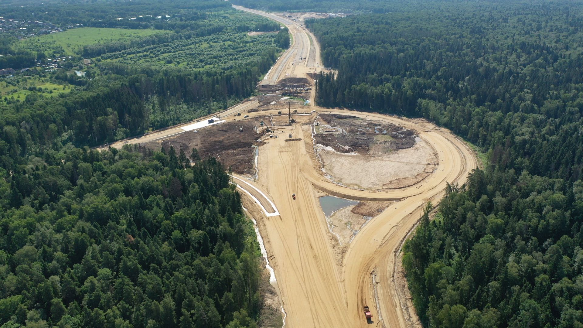 хорда, мытищи, дорога,видео с коптера,