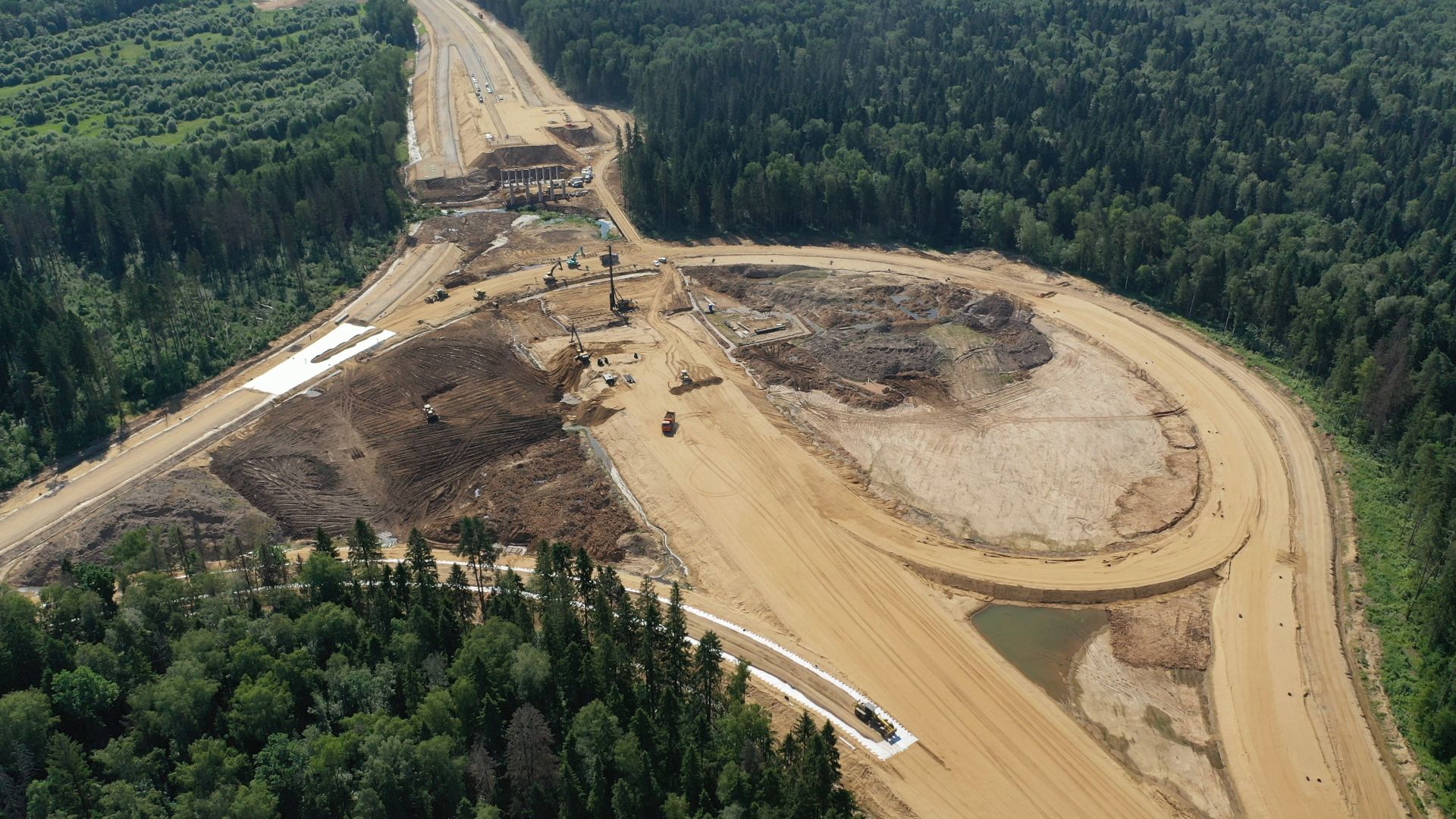 хорда, мытищи, дорога,видео с коптера,