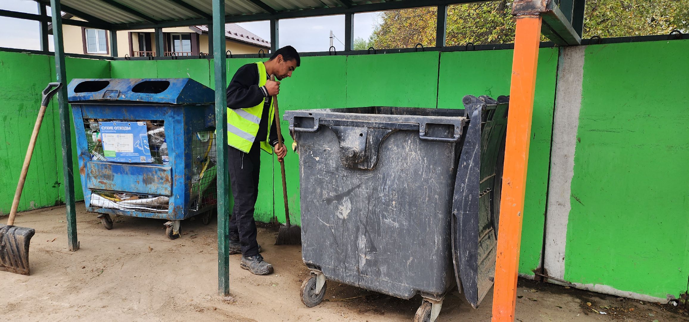 мусор на площадке, Домодедово, Растуново,