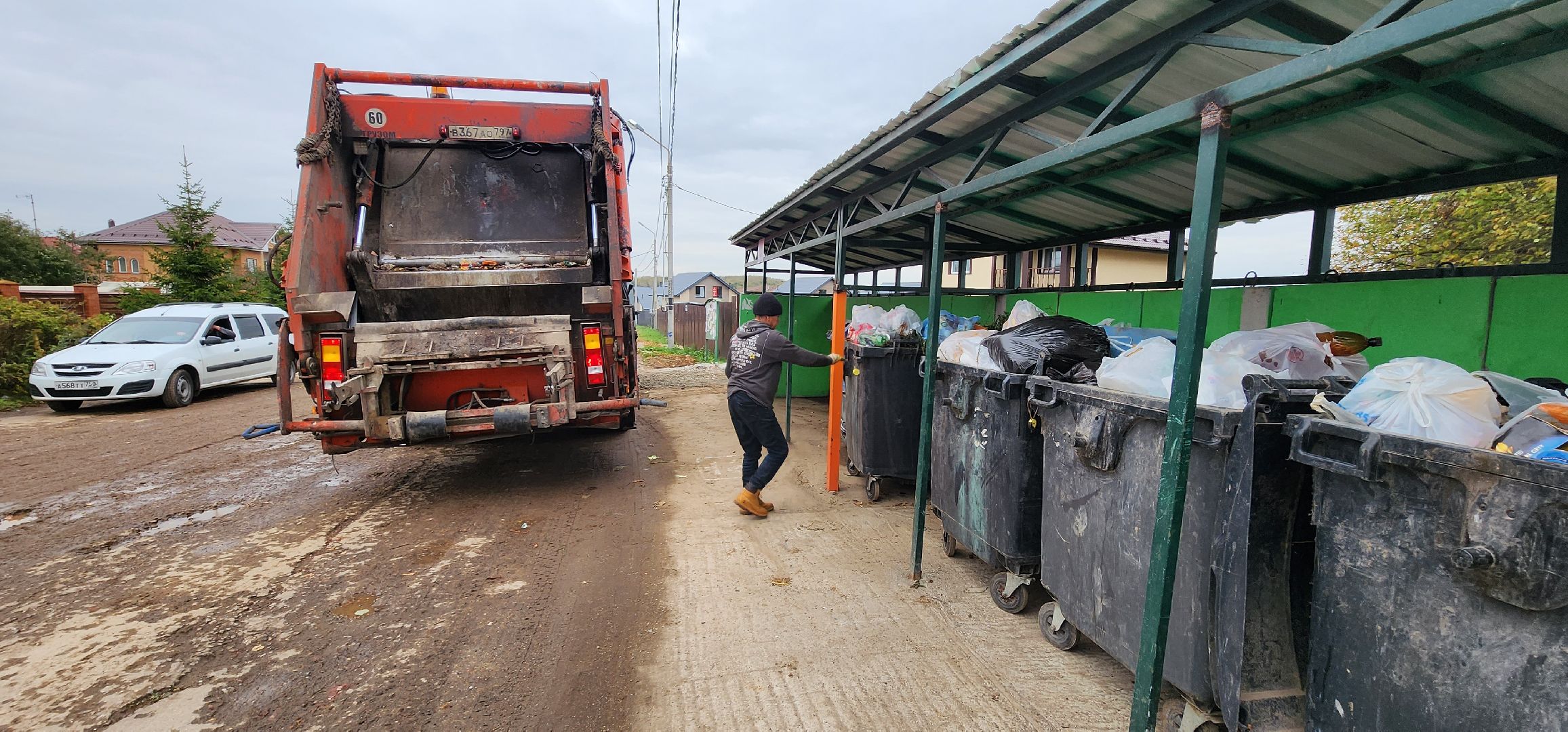 мусор на площадке, Домодедово, Растуново,