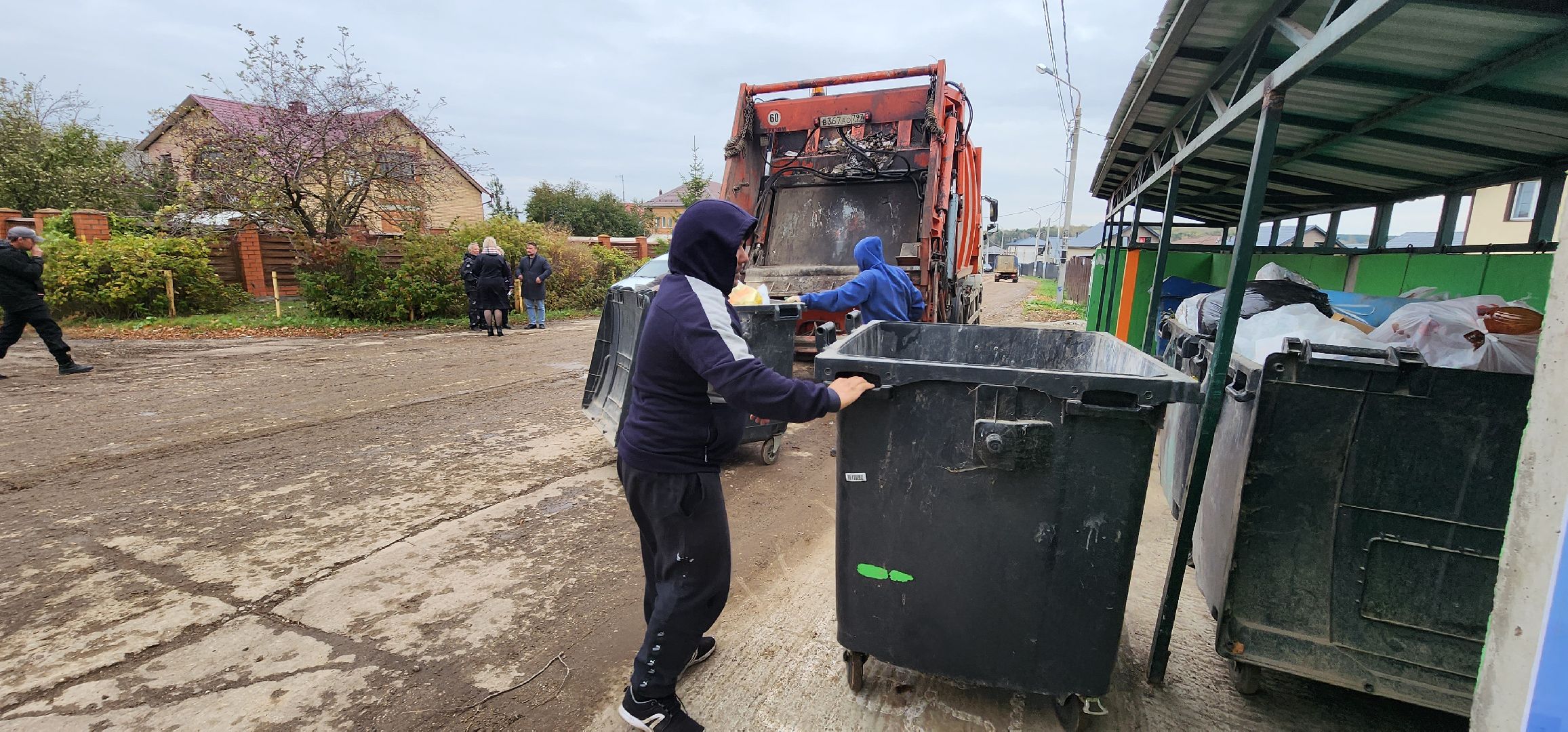 мусор на площадке, Домодедово, Растуново,