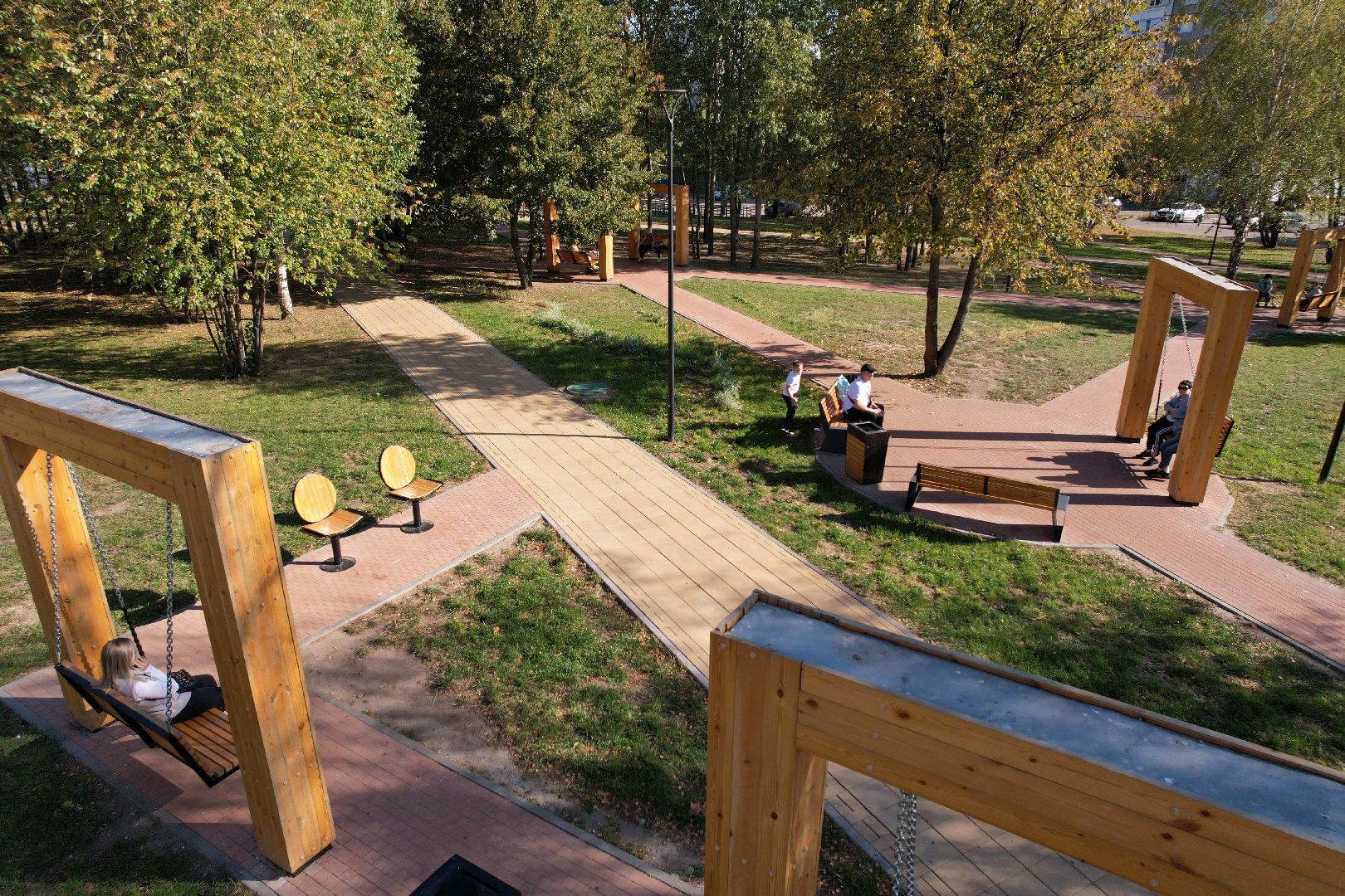 сквер, ивантеевка, пушкино,видео с коптера,