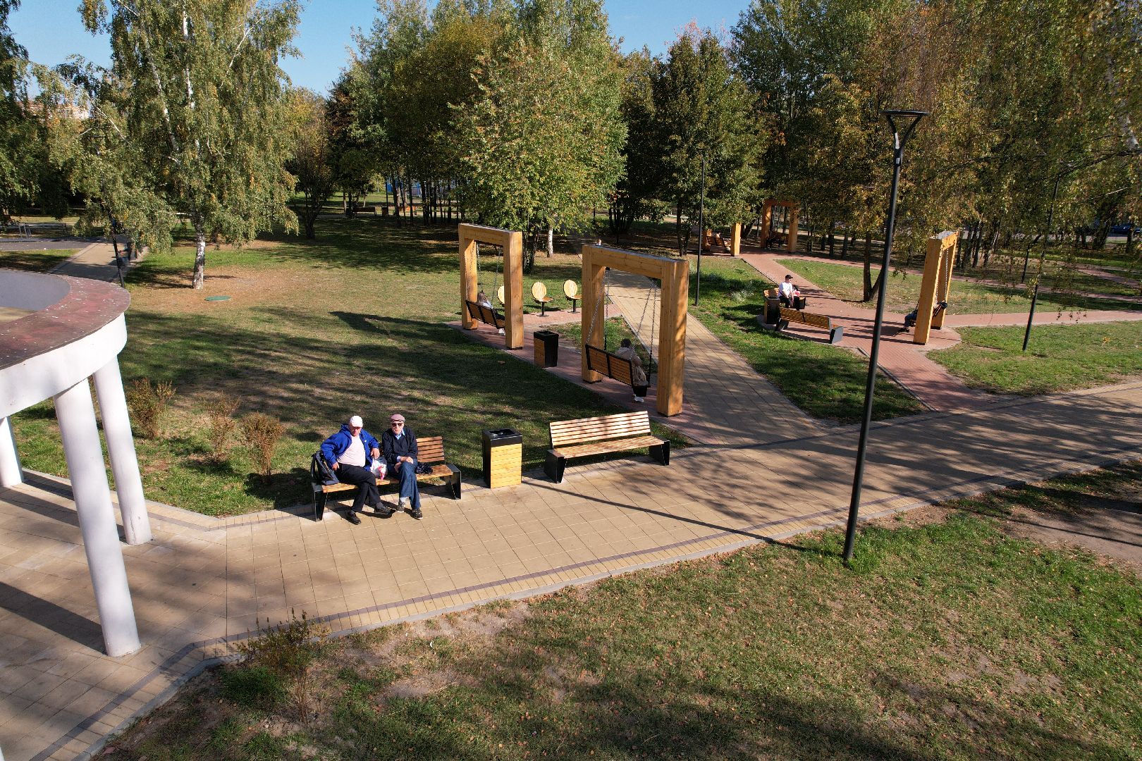 сквер, ивантеевка, пушкино,видео с коптера,