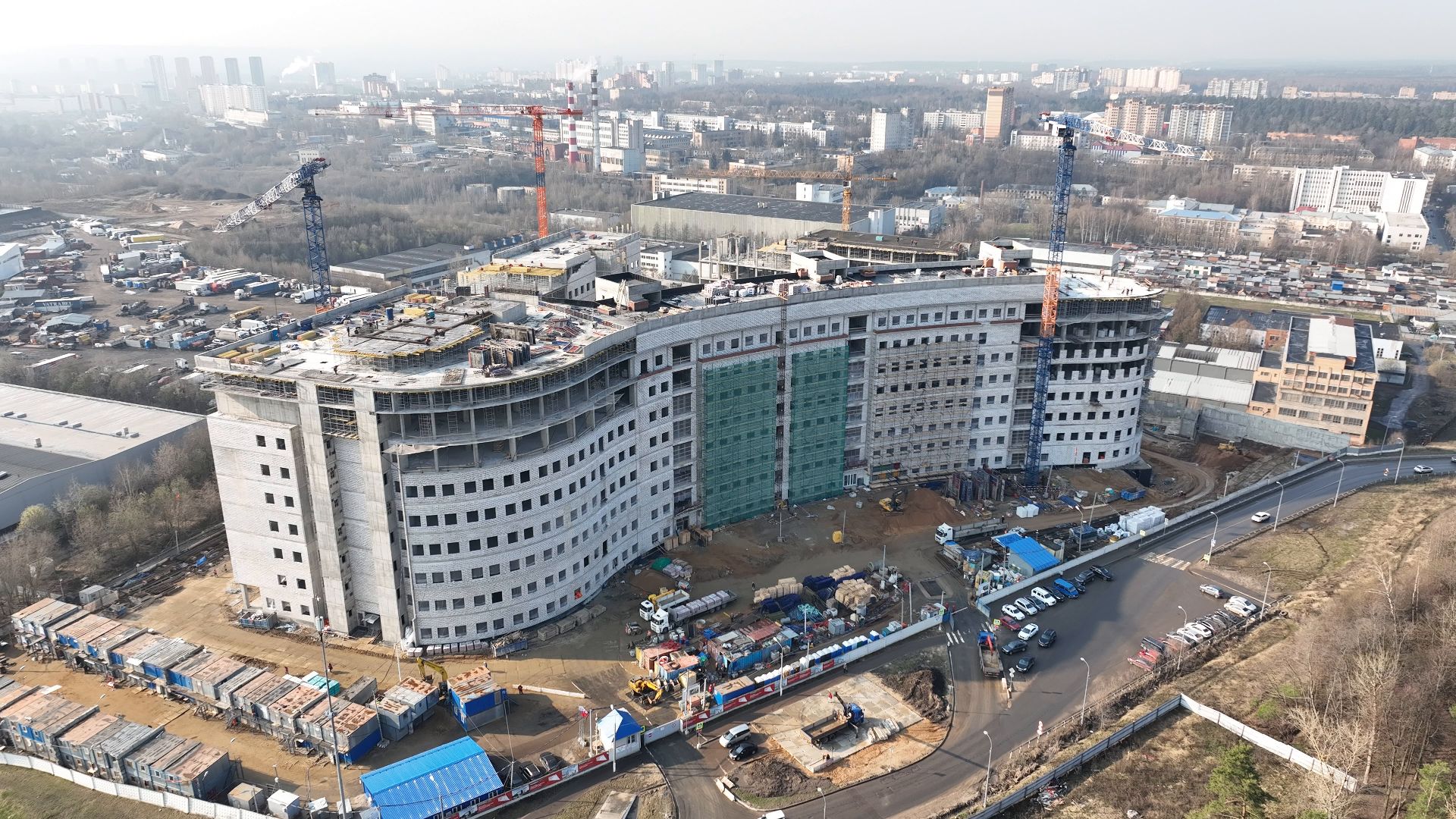 больница, красногорск, дети,видео с коптера,