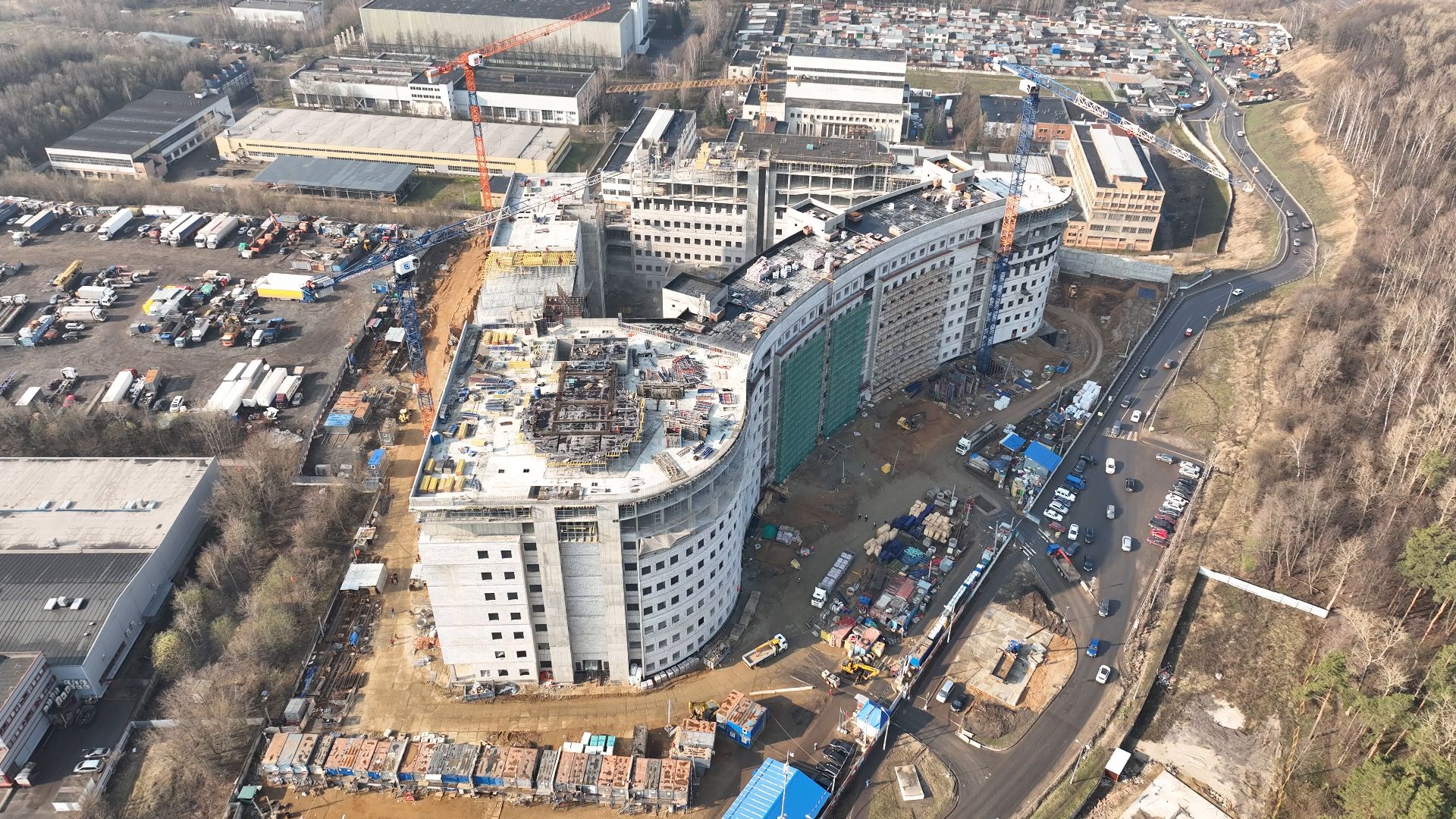 больница, красногорск, дети,видео с коптера,