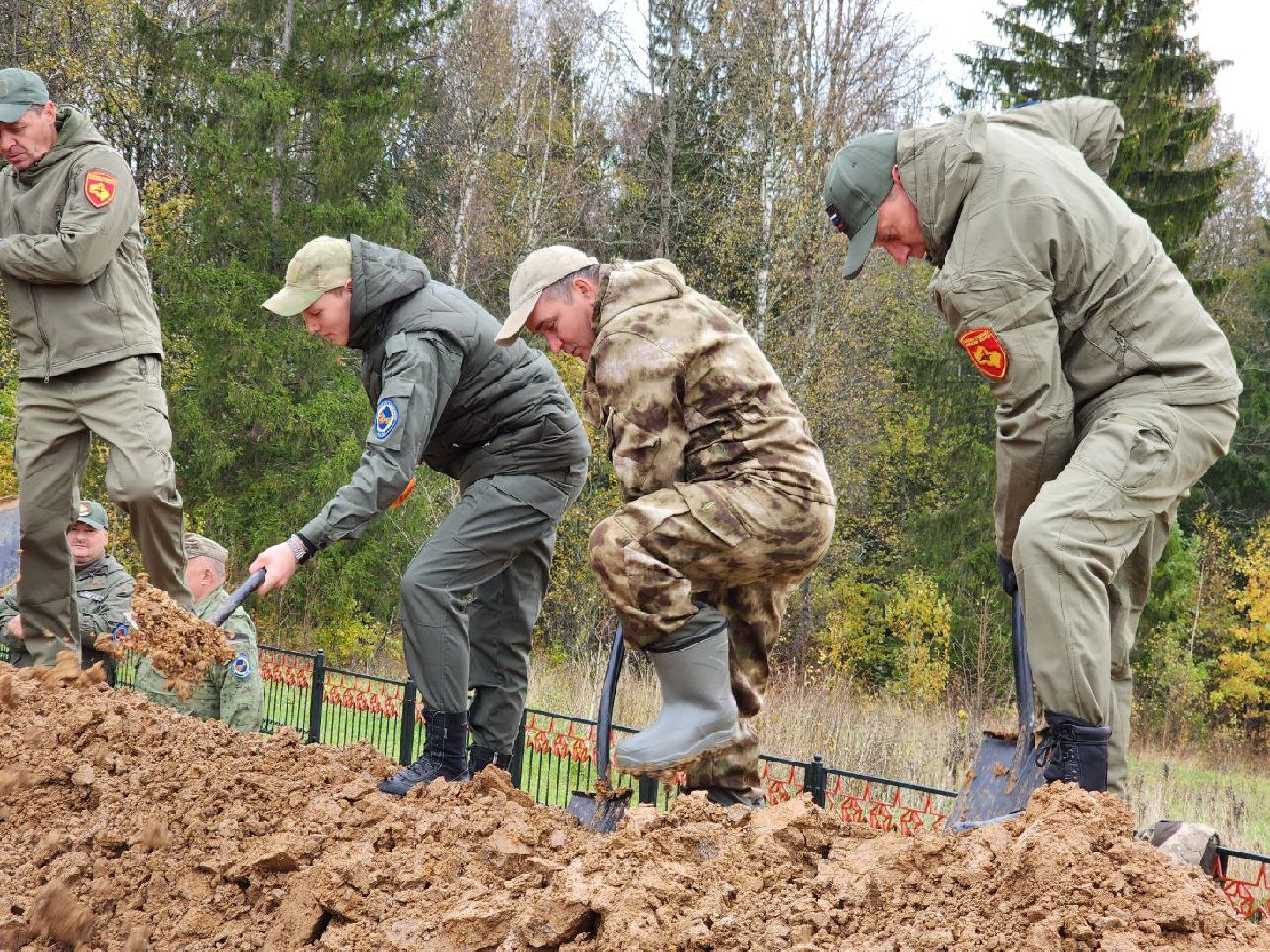 можайск, можайский городской округ, подмосковье, вахта памяти, перезахоронения, бойцы, великая отечественная война, герои, вечная память,