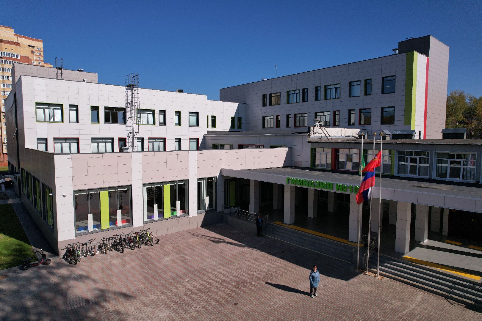 школа, пушкино, спорт,видео с коптера,