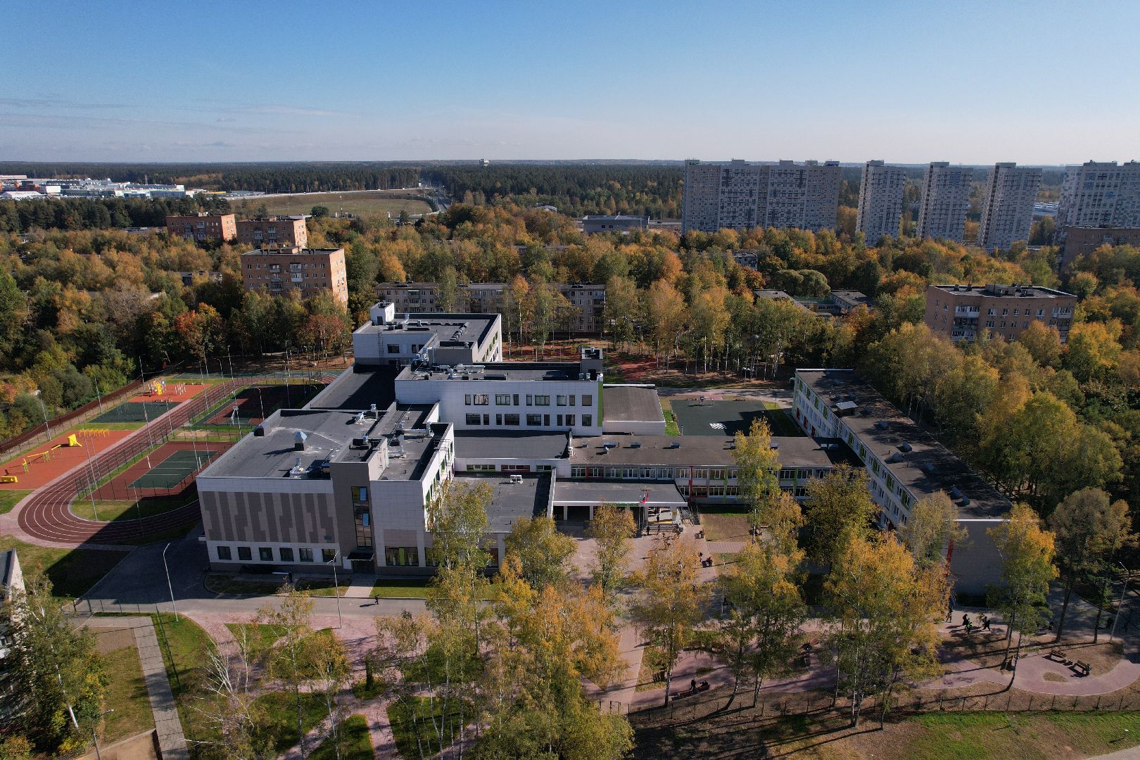 школа, пушкино, спорт,видео с коптера,