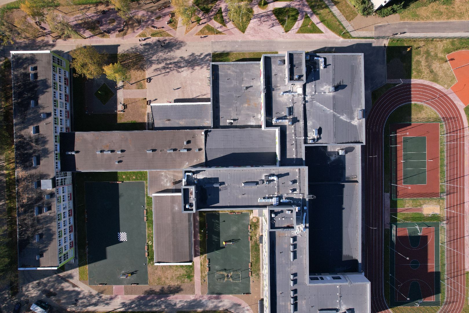 школа, пушкино, спорт,видео с коптера,