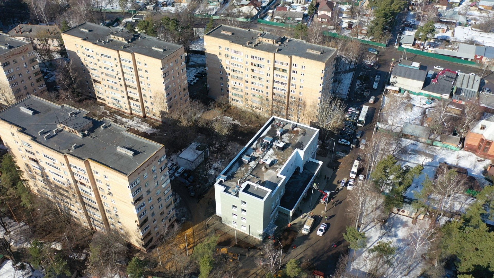 поликлиника, раменское, удельная,видео с коптера,