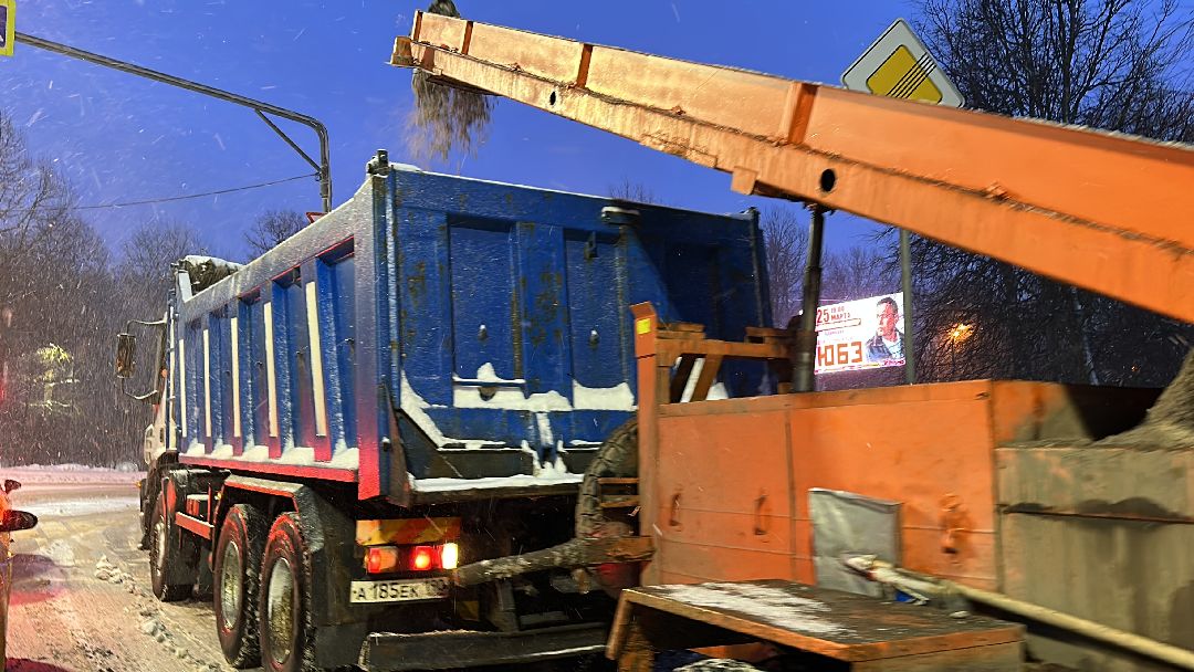 Одинцово, Уборка дорог, Снегопад, ДРСУ, Вывоз снега, Уборка снега, дороги, ЖКХ