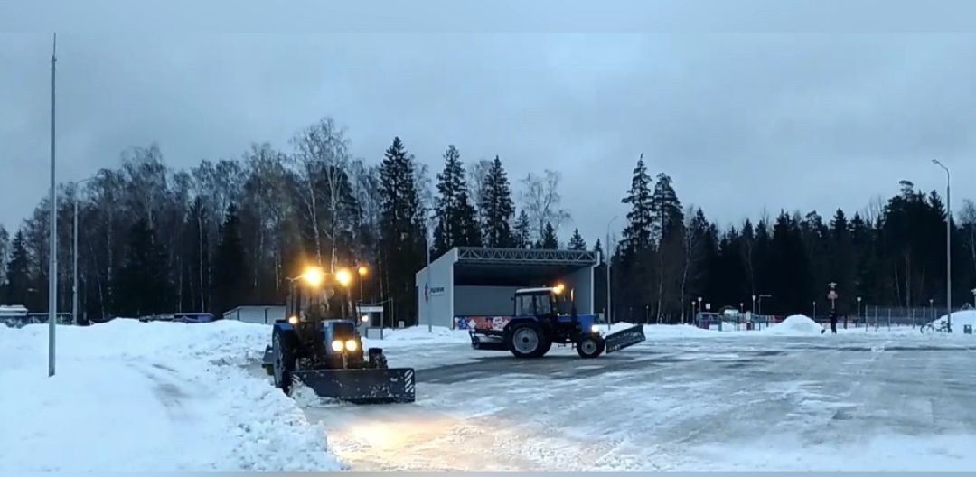 Краснознаменск, ЖКХ, дорога, спецтехника, Максим Некрасов, коммунальщики, уборка, снег, снегопад, гололёд