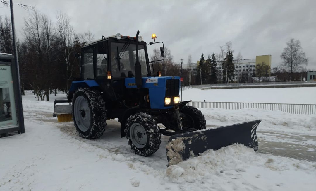 Краснознаменск, ЖКХ, дорога, спецтехника, Максим Некрасов, коммунальщики, уборка, снег, снегопад, гололёд
