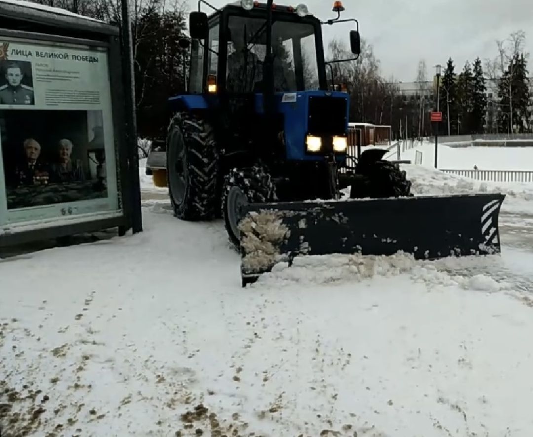 Краснознаменск, ЖКХ, дорога, спецтехника, Максим Некрасов, коммунальщики, уборка, снег, снегопад, гололёд