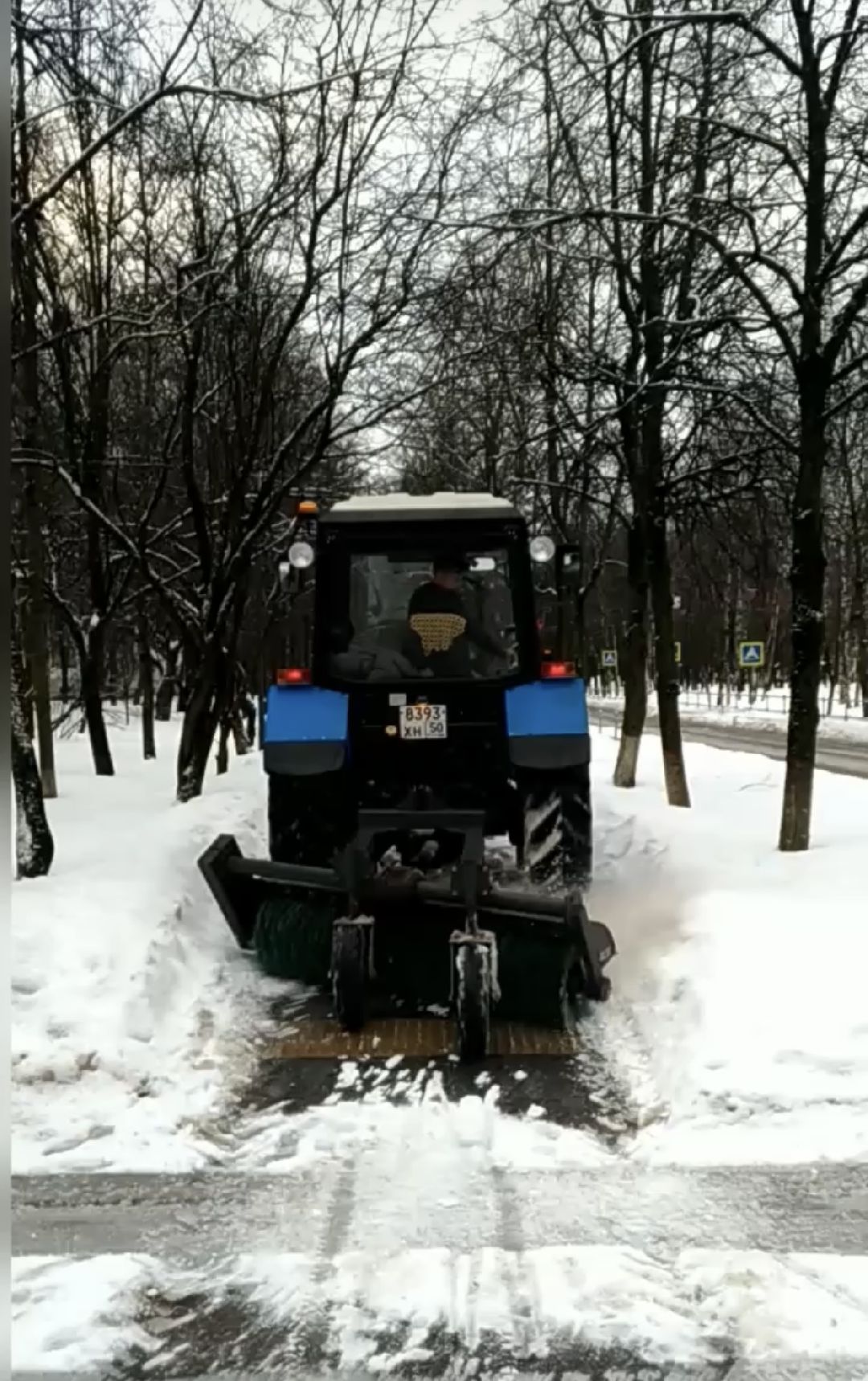 Краснознаменск, ЖКХ, дорога, спецтехника, Максим Некрасов, коммунальщики, уборка, снег, снегопад, гололёд