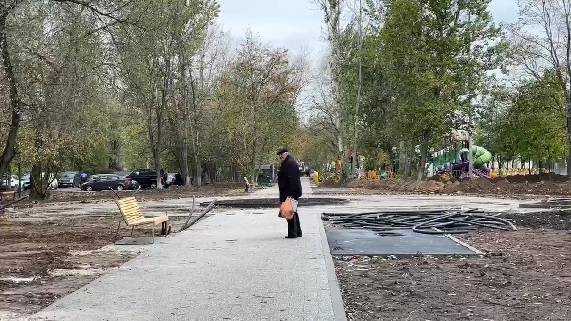 Реутов, благоустройство, сквер, лавочки, стиль, перголы, детская площадка, цветник, мцд-4,