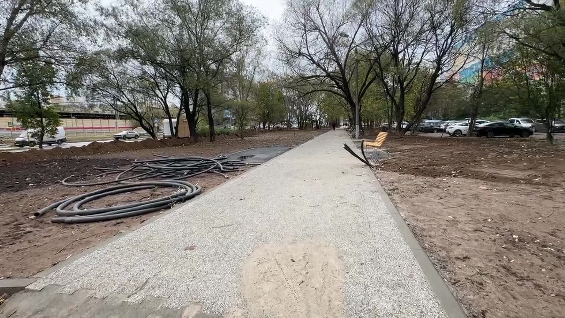 Реутов, благоустройство, сквер, лавочки, стиль, перголы, детская площадка, цветник, мцд-4,