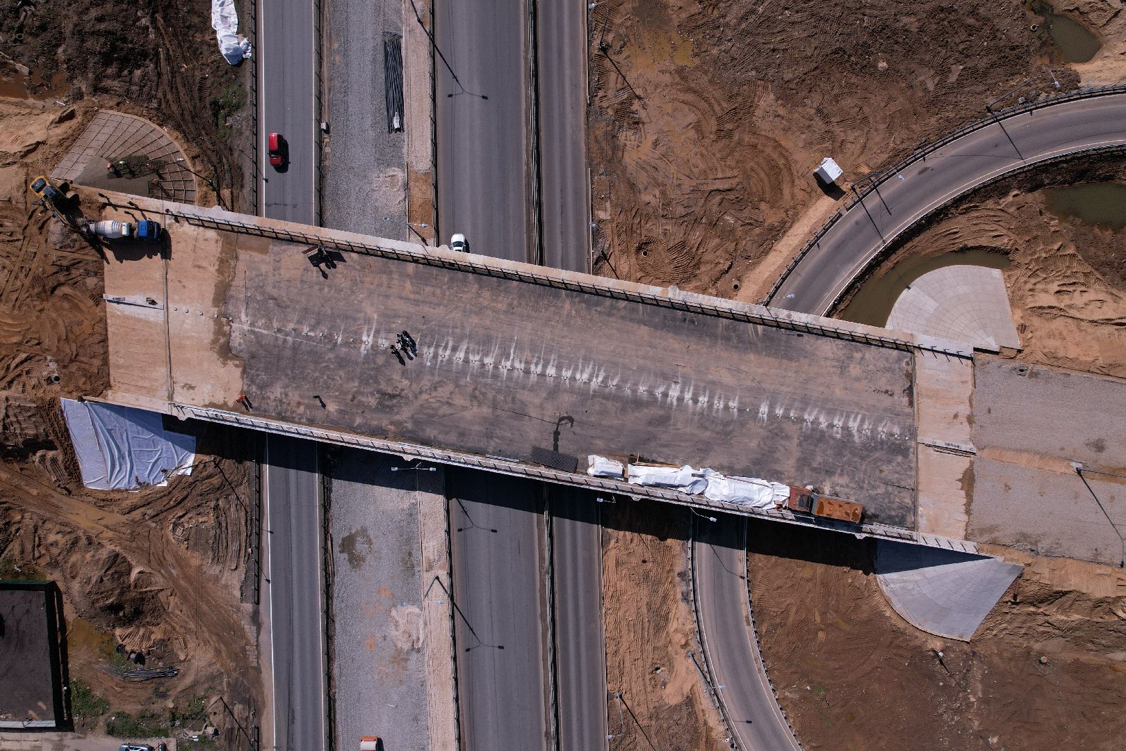 лобня, дорога, развязка, переезд,видео с коптера,