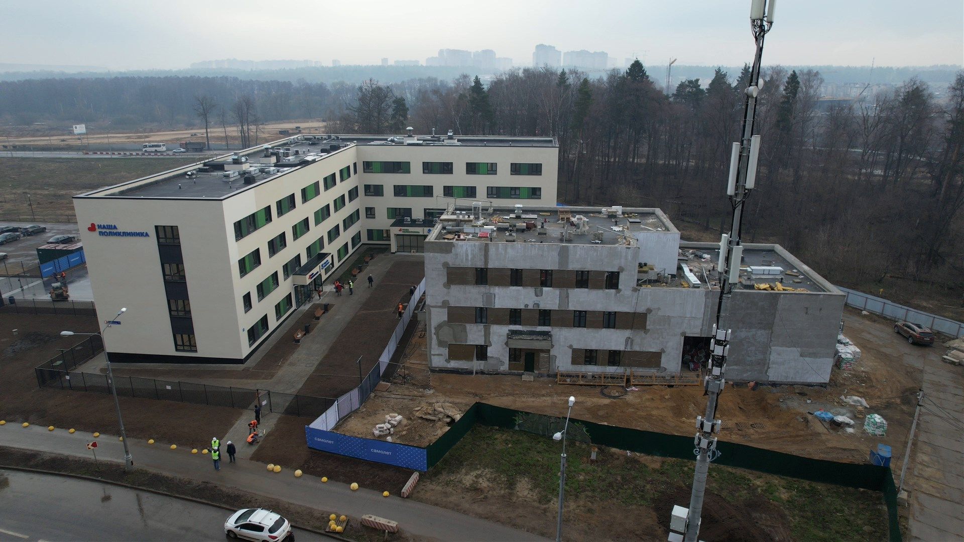 поликлиника, дети, люберцы,видео с коптера,