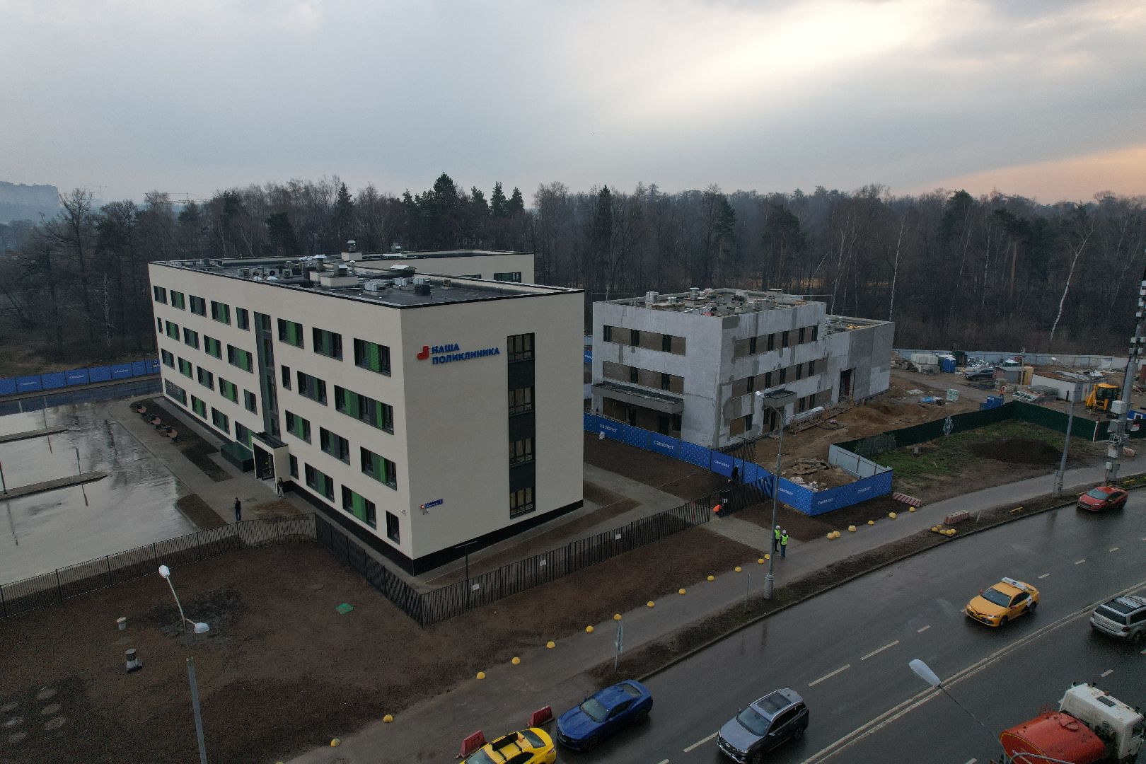 поликлиника, дети, люберцы,видео с коптера,