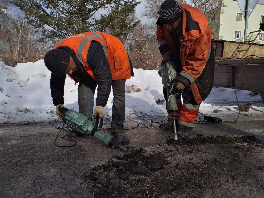 дороги, ремонт дорог, Лосино-Петровский, ямочный ремонт, асфальтовое покрытие