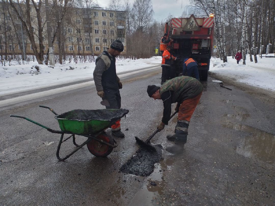 дороги, ремонт дорог, Лосино-Петровский, ямочный ремонт, асфальтовое покрытие