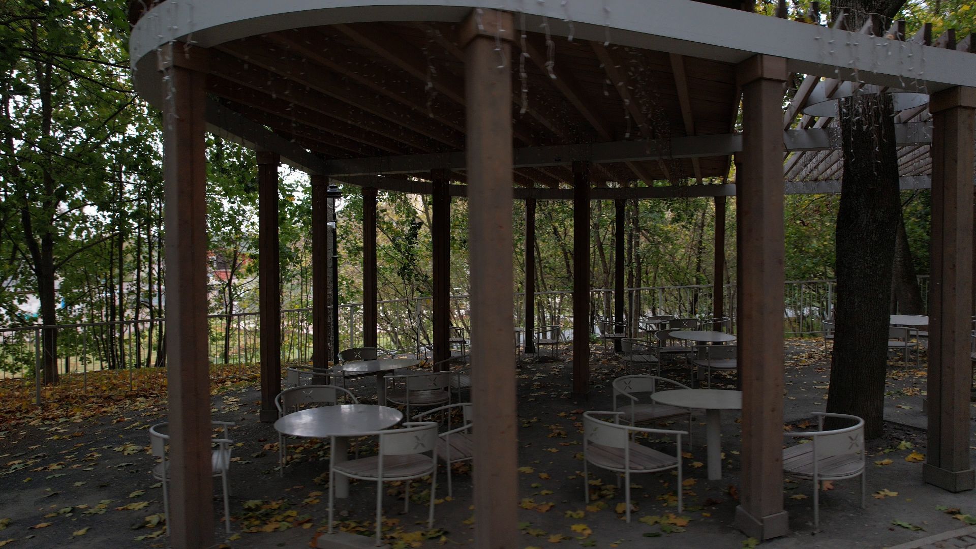 звенигород, парк, благоустройство,видео с коптера,