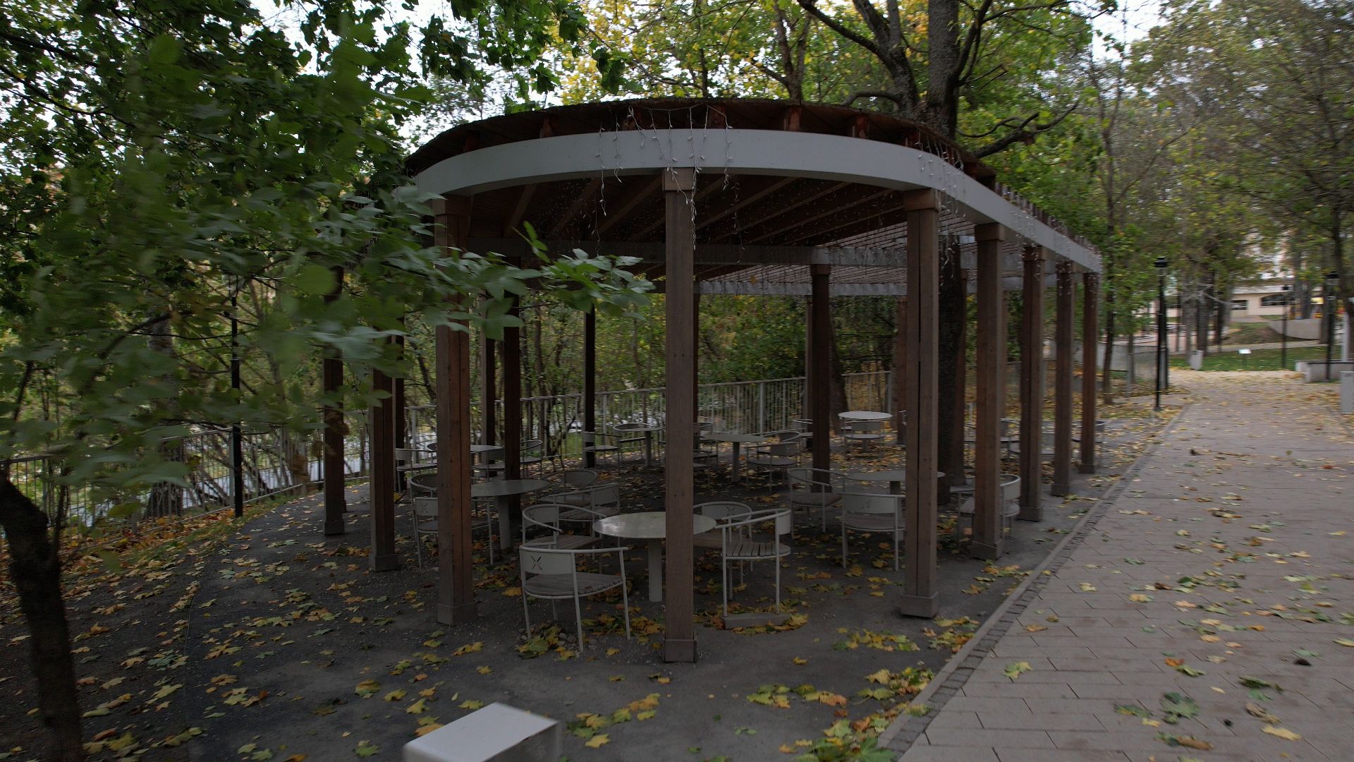 звенигород, парк, благоустройство,видео с коптера,