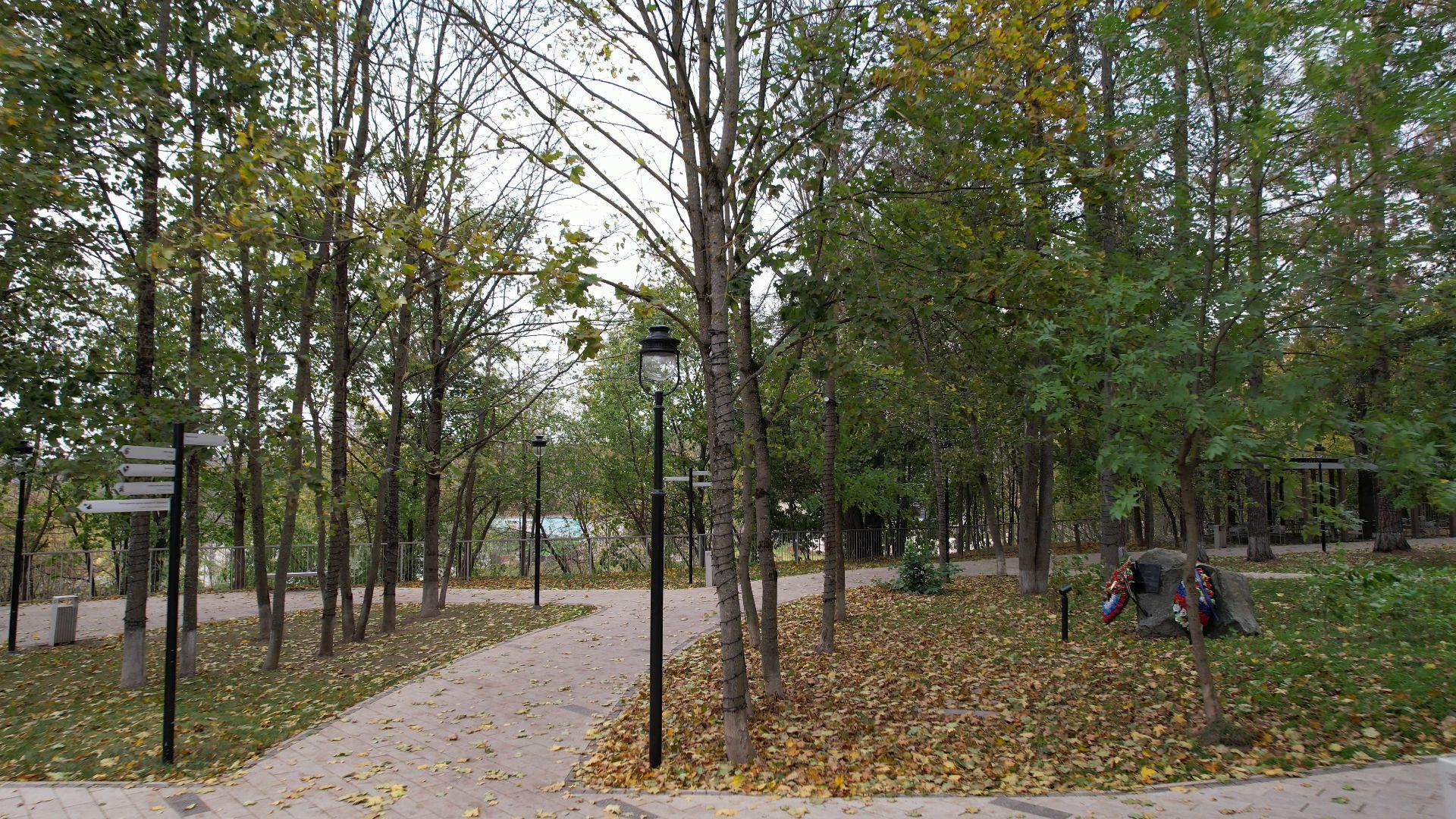 звенигород, парк, благоустройство,видео с коптера,