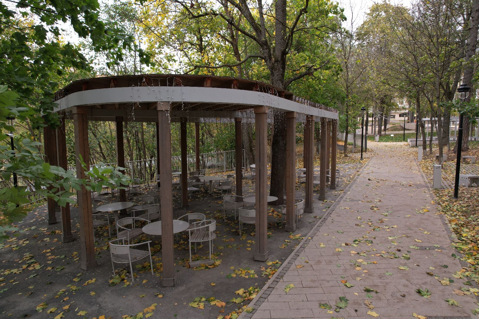 звенигород, парк, благоустройство,видео с коптера,