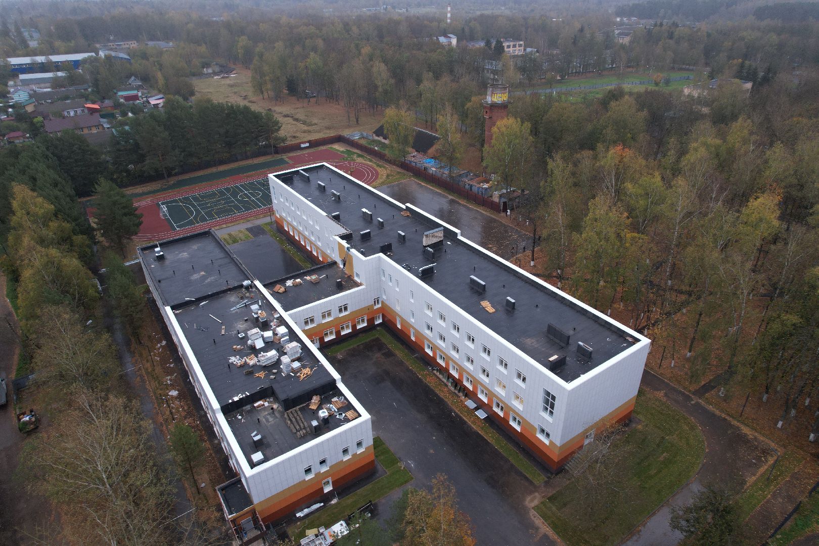 школа, кубинка,видео с коптера,