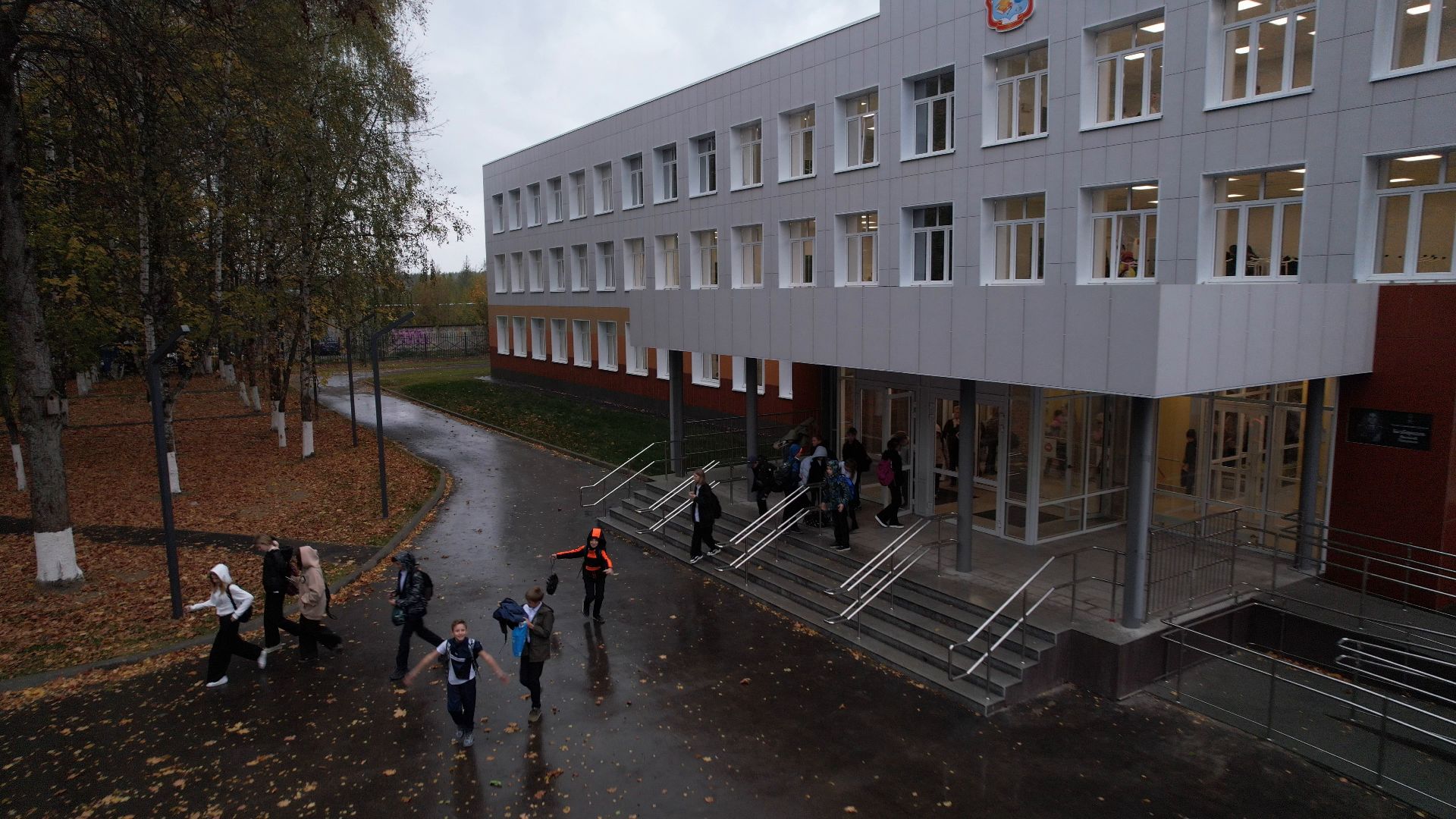 школа, кубинка,видео с коптера,