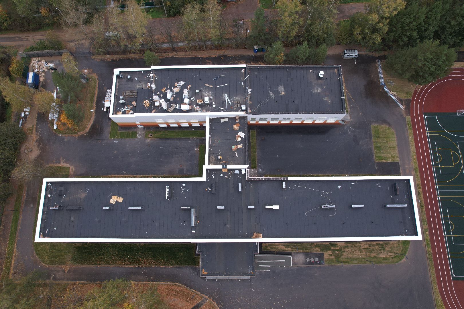 школа, кубинка,видео с коптера,