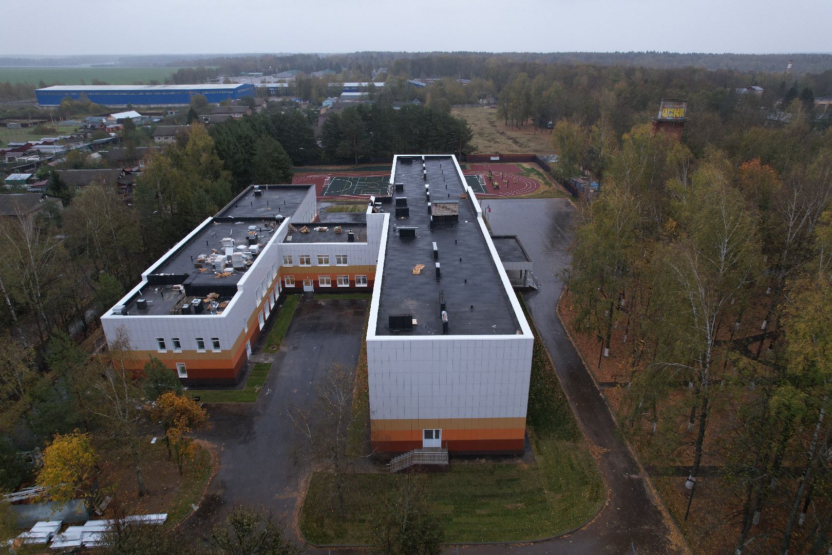 школа, кубинка,видео с коптера,