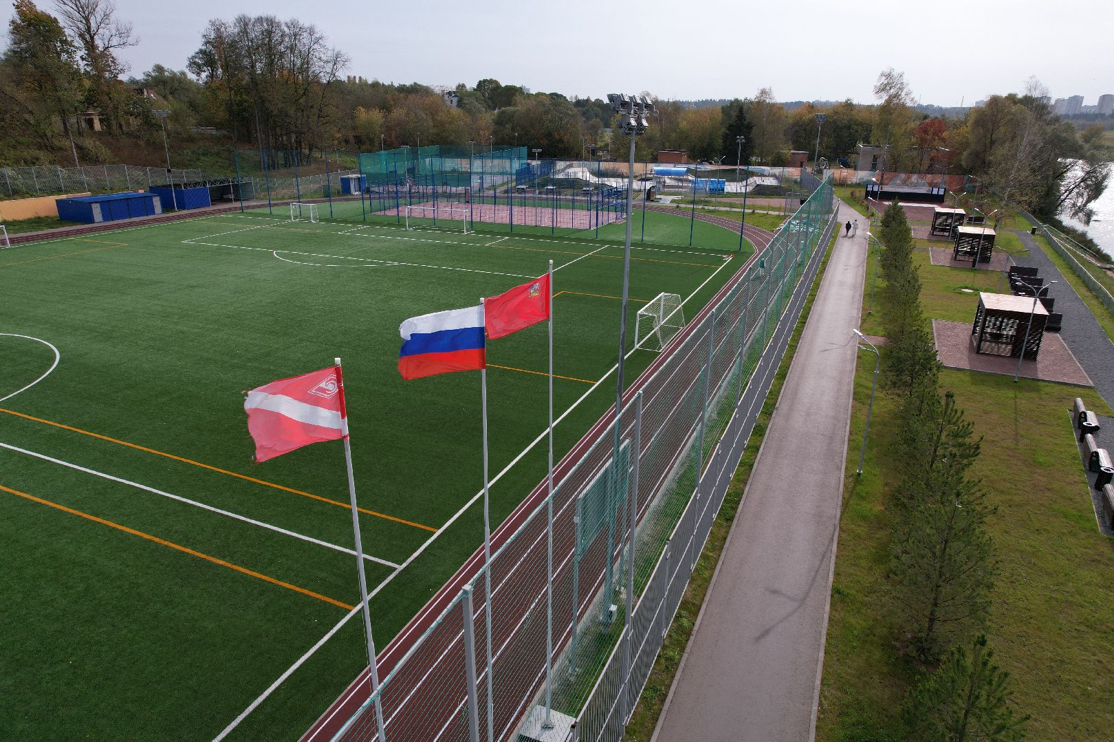 стадион, оцинцово, тренировка,видео с коптера,