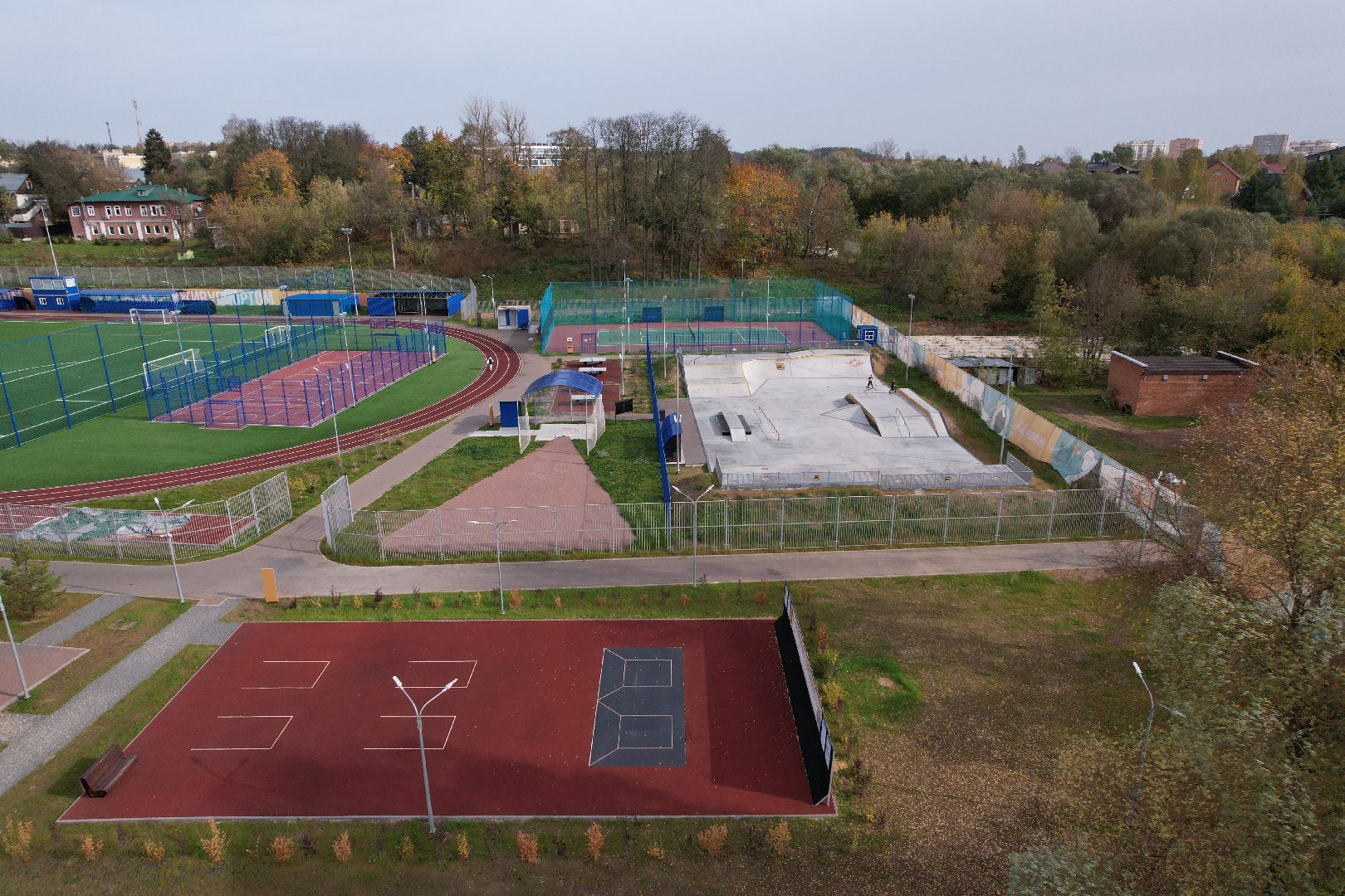 стадион, оцинцово, тренировка,видео с коптера,