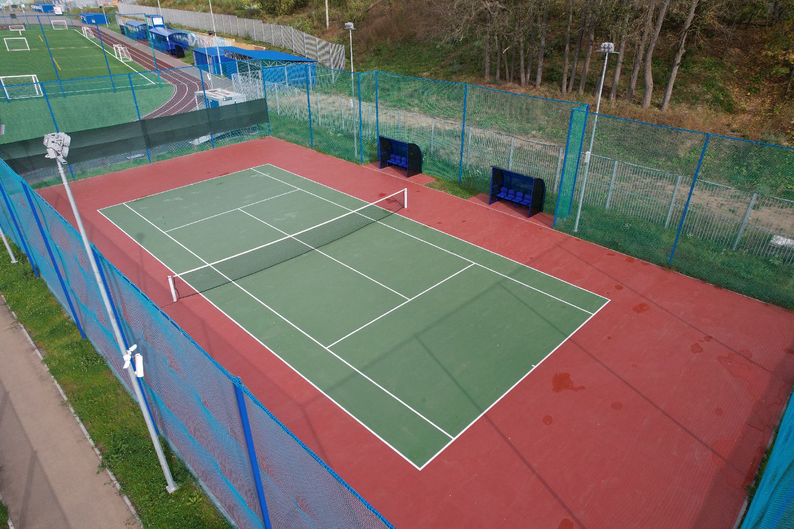 стадион, оцинцово, тренировка,видео с коптера,