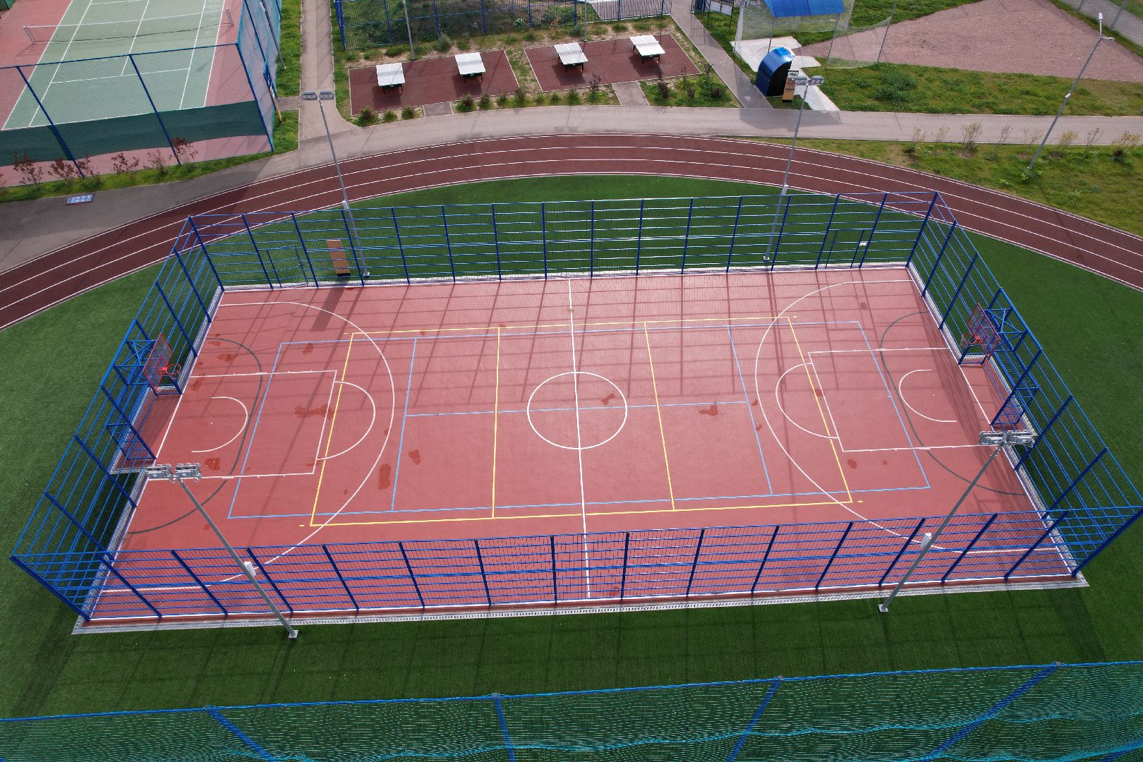 стадион, оцинцово, тренировка,видео с коптера,