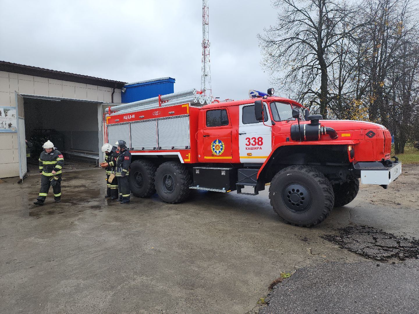 кашира, пожарно-спасательная часть, пожарная машина, автоцистерна, тушение пожаров, грубые водители,