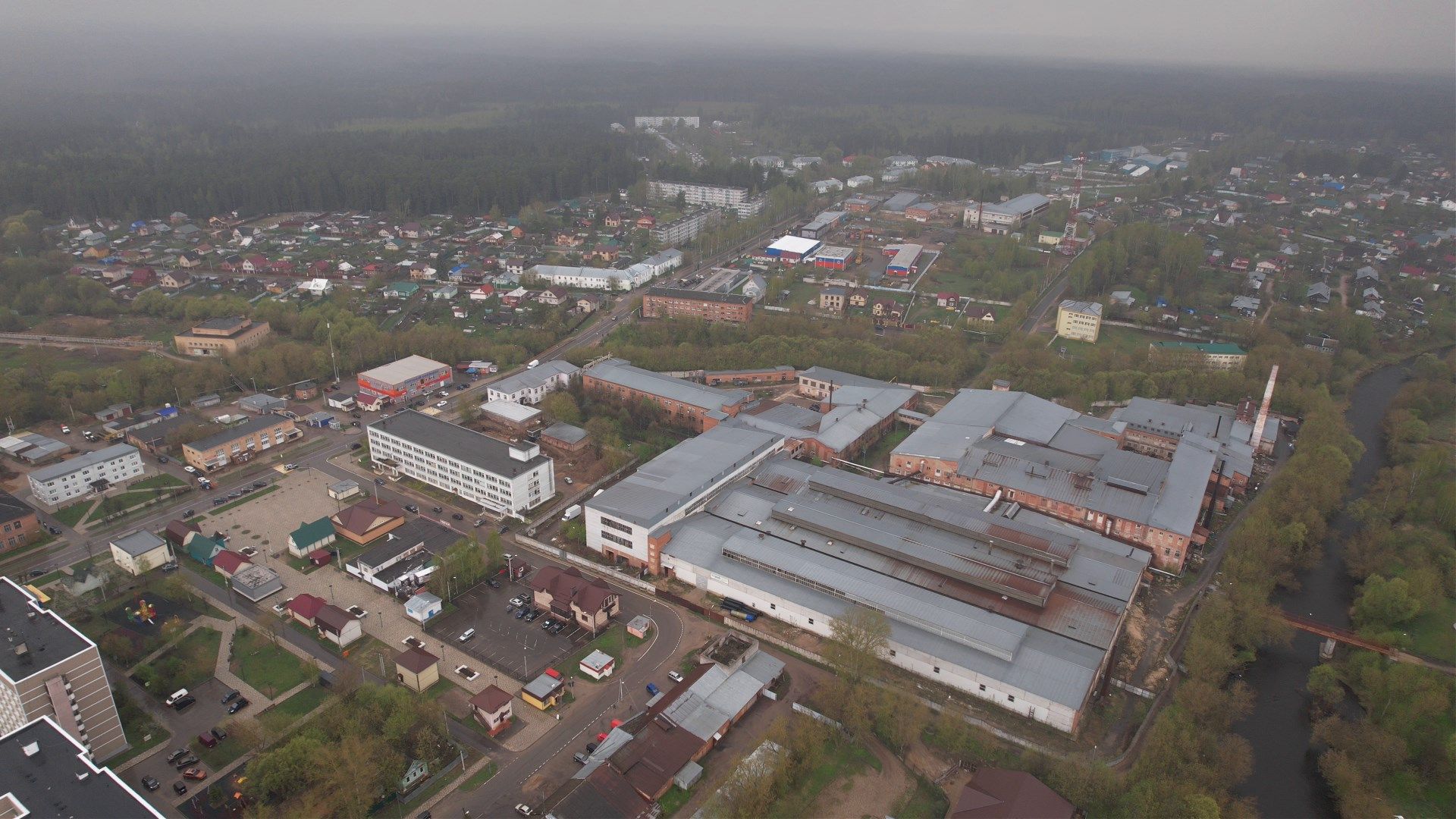 культура, промышленность, Вербилки,видео с коптера,