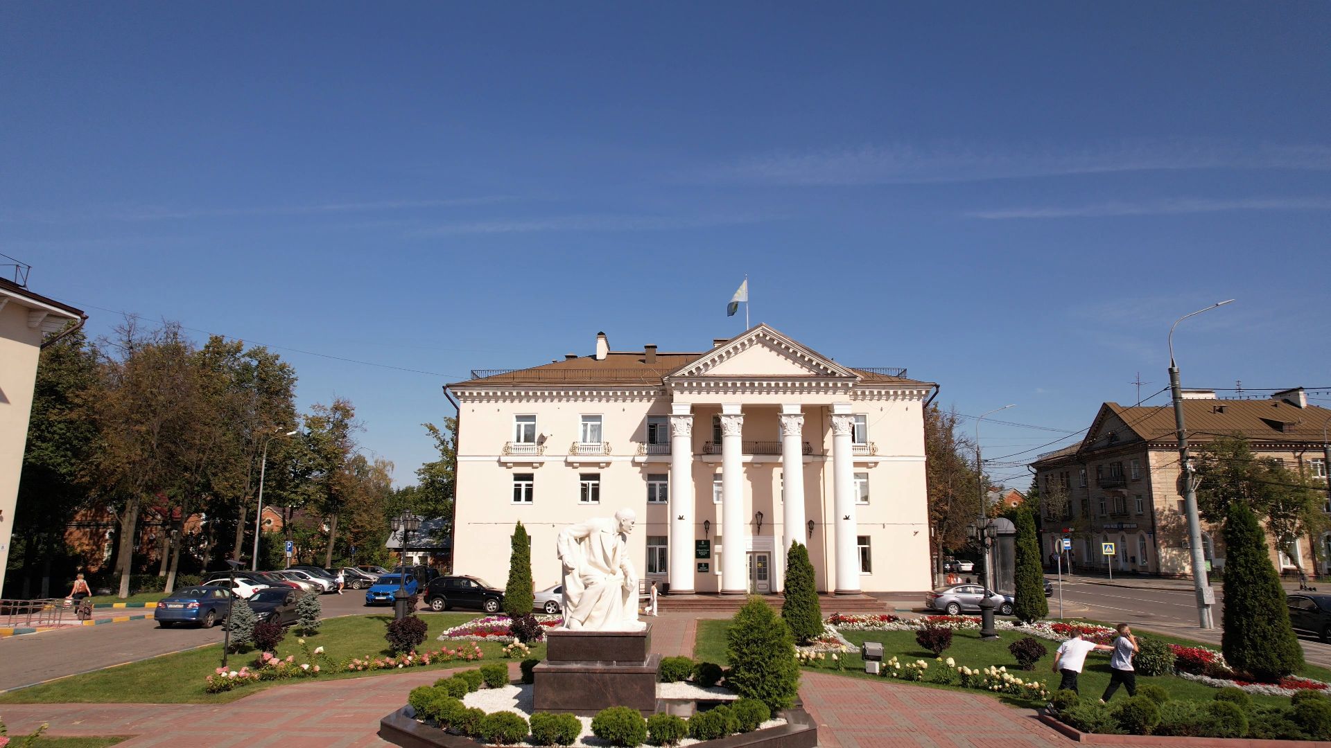 видное, архитектура, культура,видео с коптера,