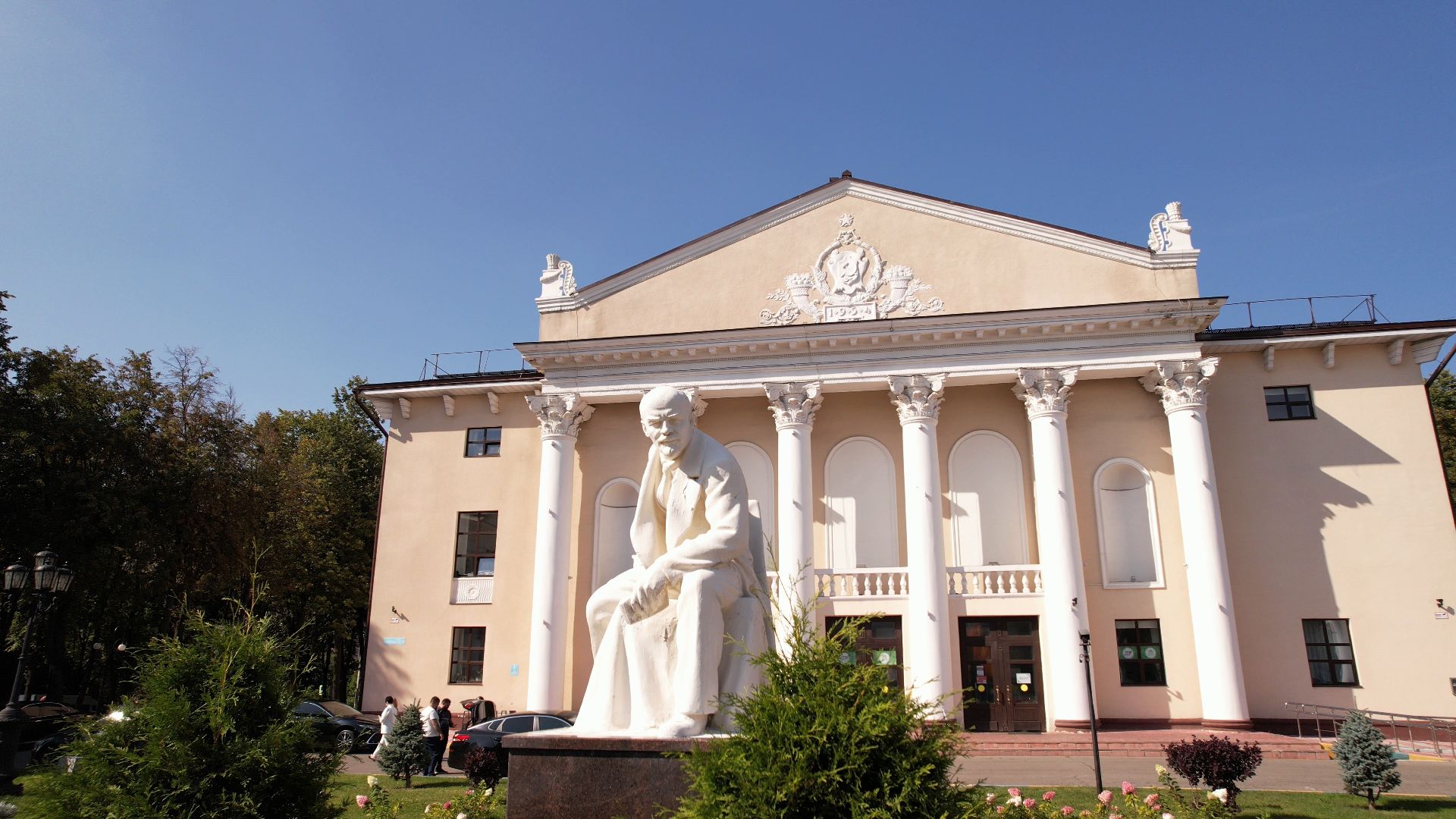 видное, архитектура, культура,видео с коптера,