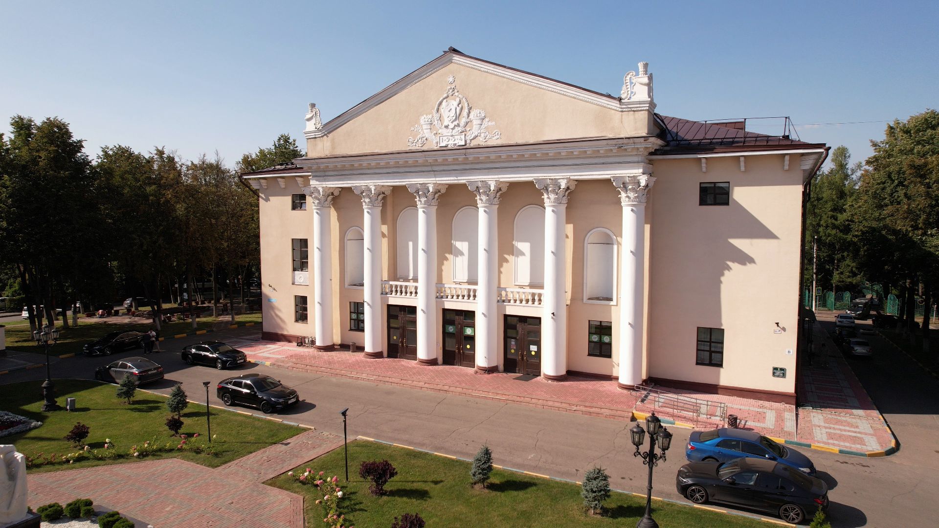 видное, архитектура, культура,видео с коптера,