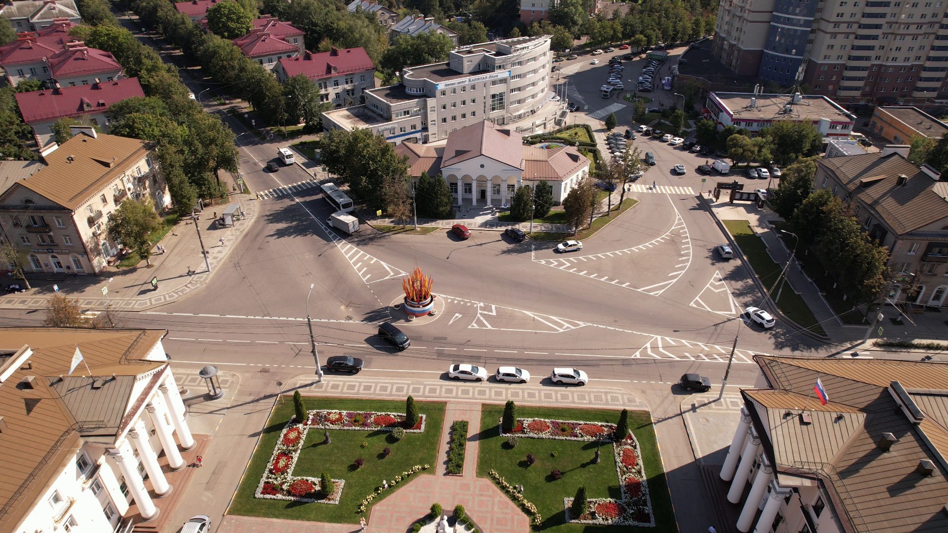 видное, архитектура, культура,видео с коптера,