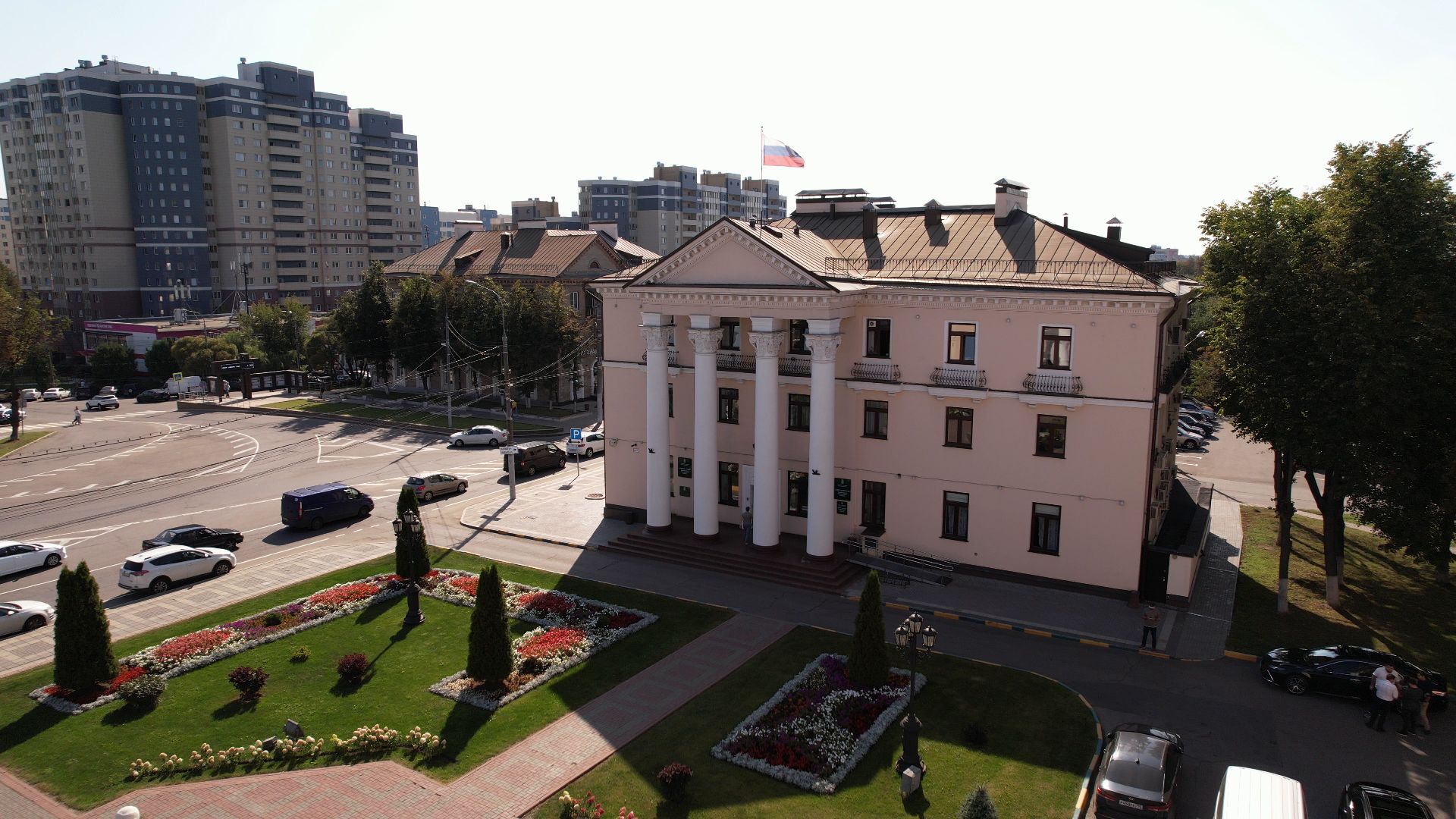 видное, архитектура, культура,видео с коптера,