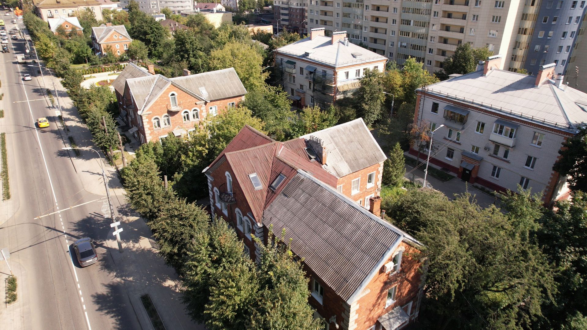 видное, архитектура, культура,видео с коптера,