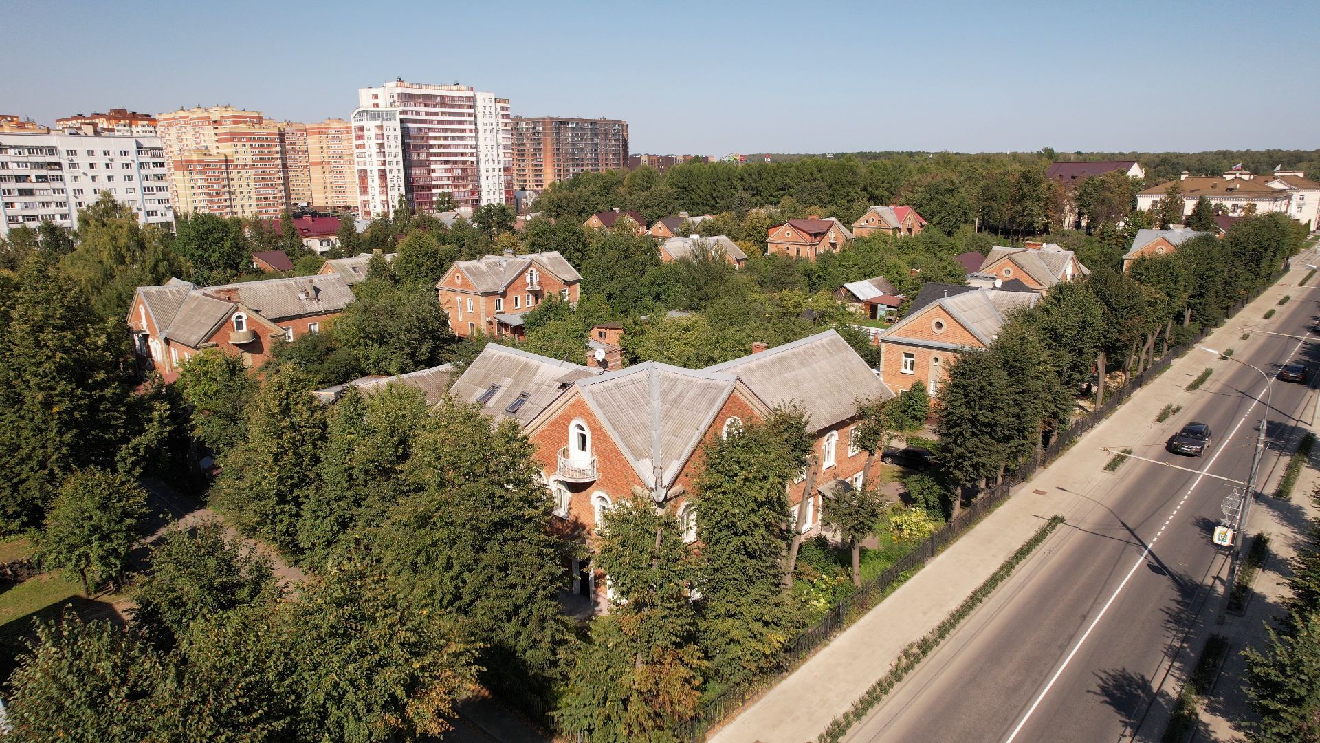 видное, архитектура, культура,видео с коптера,