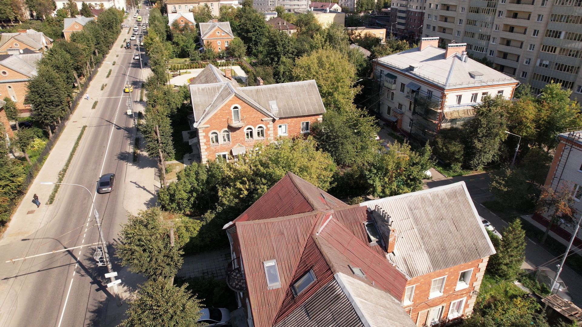 видное, архитектура, культура,видео с коптера,