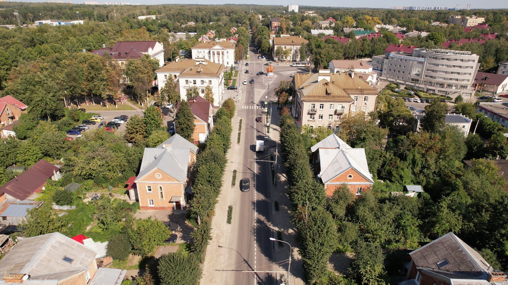 видное, архитектура, культура,видео с коптера,